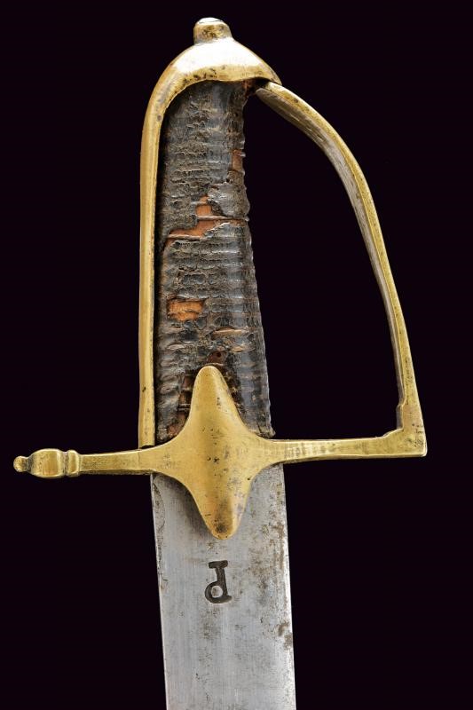 Sciabola da granatieri mod. 1765 e baionetta a ghiera per fucile mod. 1767/74