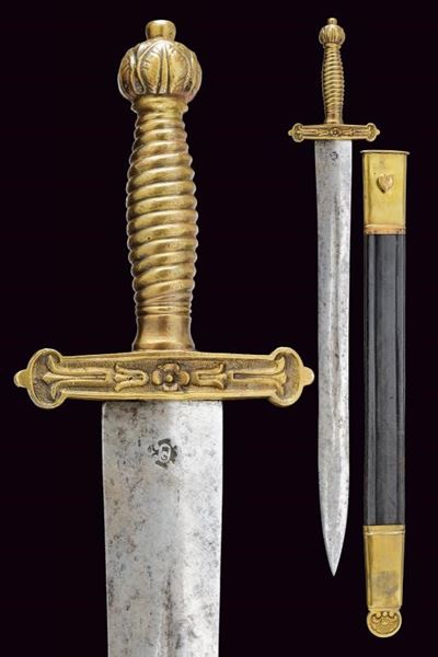 Daga per Guardie Boschive, Regno Lombardo-Veneto, lunghezza 62.5 cm