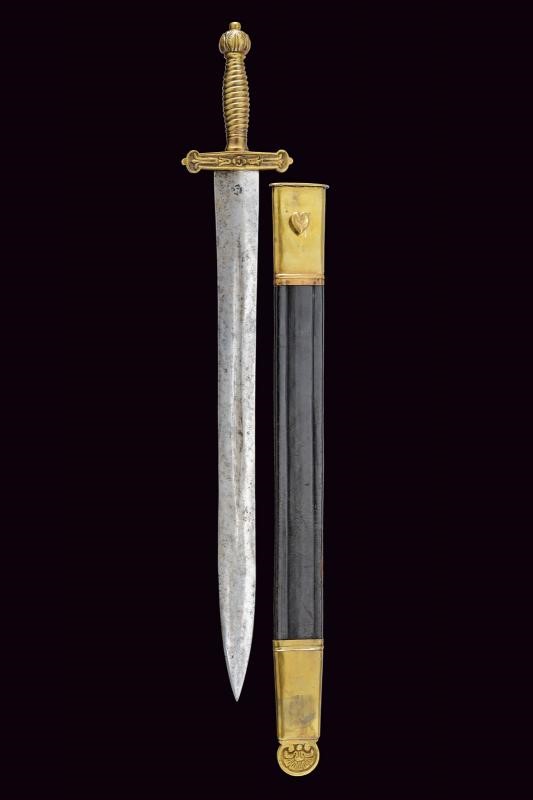 Daga per Guardie Boschive, Regno Lombardo-Veneto, lunghezza 62.5 cm