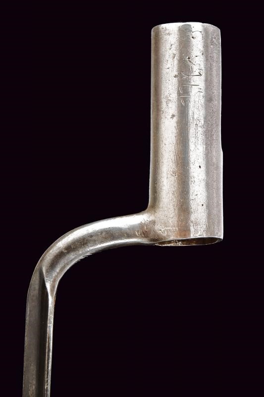 Baionetta a manicotto per fucile 1768/74 'Tschaikisten', Austria, lunghezza 45 cm