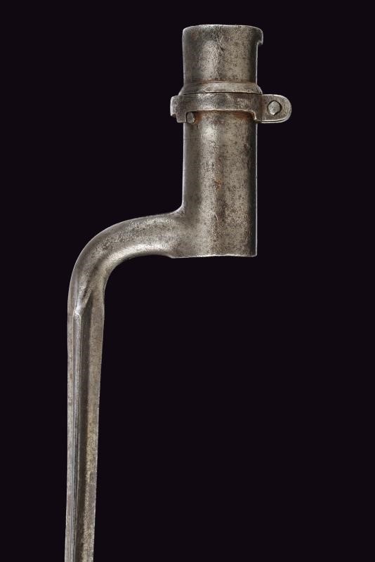 Baionetta a ghiera per fucile di fanteria, modello 1798, in ferro