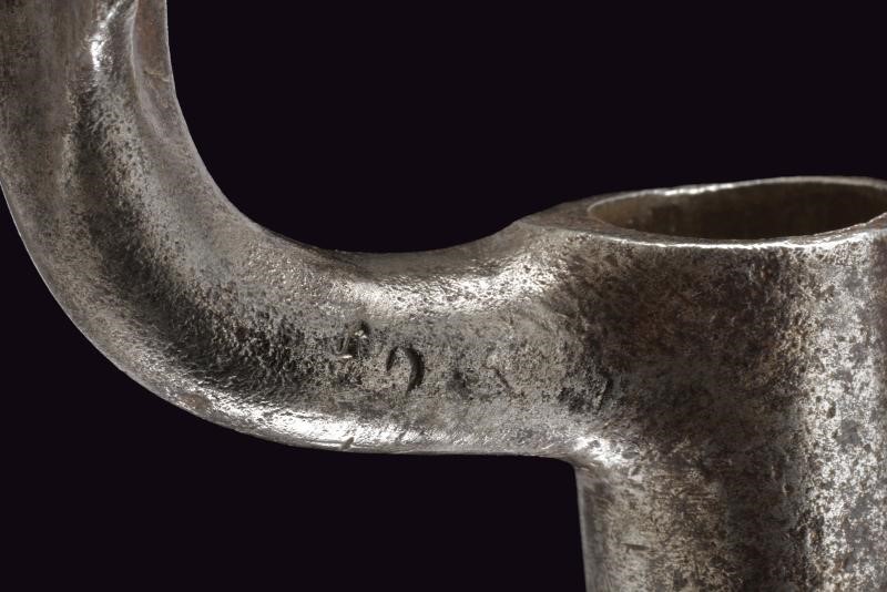 Baionetta a ghiera per fucile di fanteria, modello 1798, in ferro