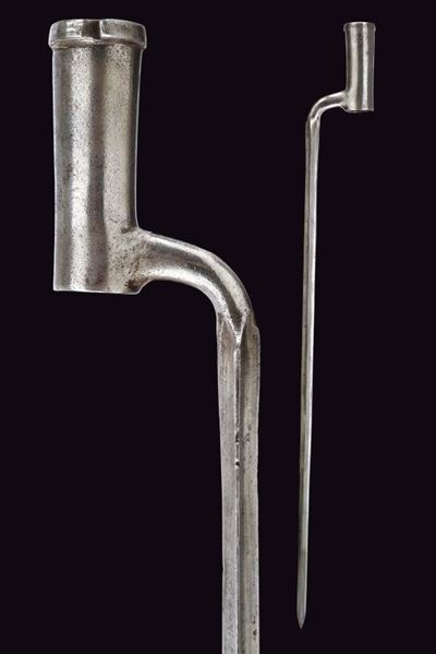 Baionetta a manicotto per fucile di fanteria mod. 1799, ferro, Austria