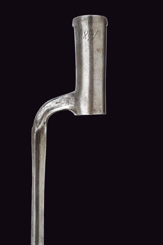 Baionetta a manicotto per fucile di fanteria mod. 1799, ferro, Austria