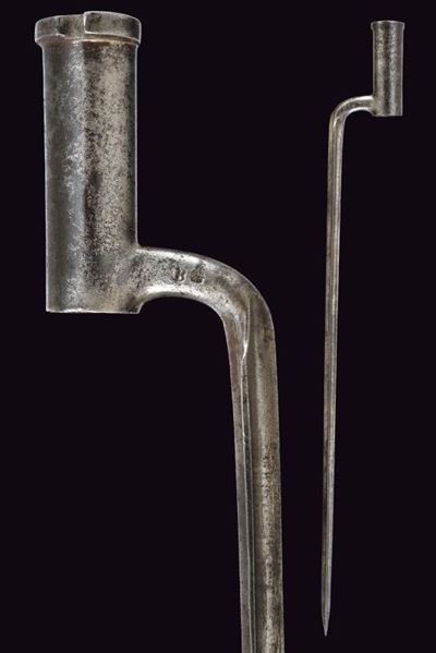 Baionetta a manicotto per fucile di fanteria mod. 1799, ferro, Austria