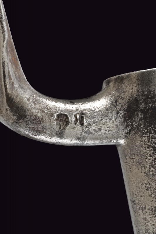 Baionetta a manicotto per fucile di fanteria mod. 1799, ferro, Austria