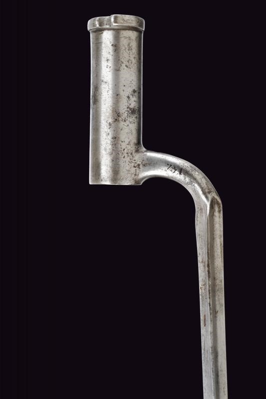 Baionetta a manicotto mod. 1799, ferro e cuoio, Austria