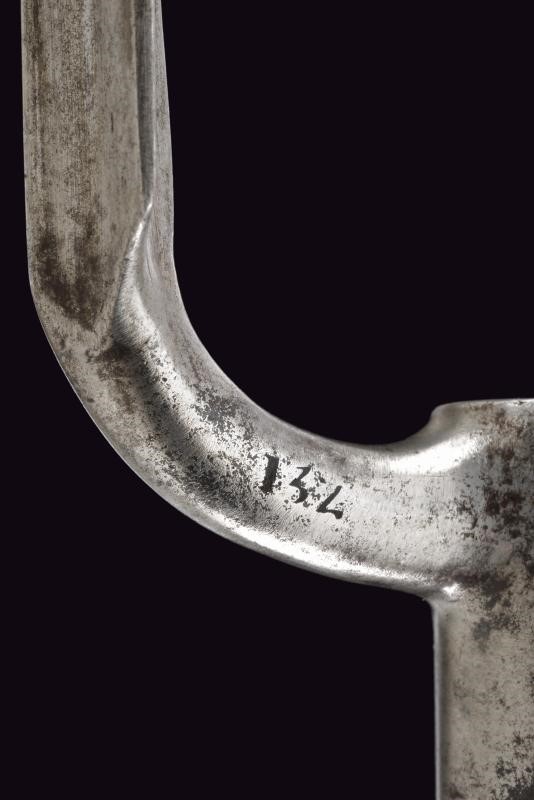 Baionetta a manicotto mod. 1799, ferro e cuoio, Austria
