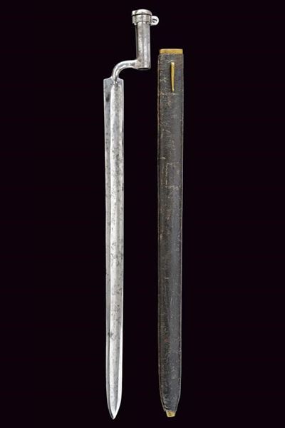 Haubajonett a ghiera per Jaegerstutzen mod. 1807, Austria, lunghezza 79 cm