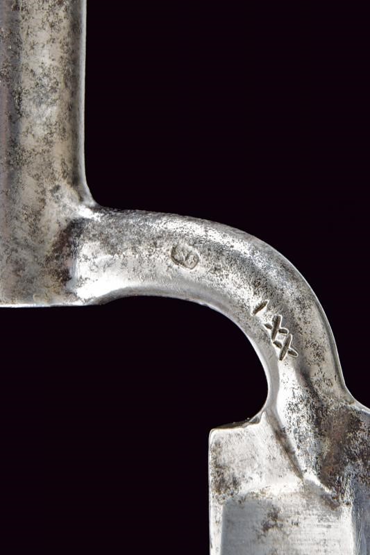Haubajonett a ghiera per Jaegerstutzen mod. 1807, Austria, lunghezza 79 cm