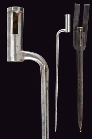 Baionetta a manicotto mod. 1838 per fucile Augustin mod. 1842/44