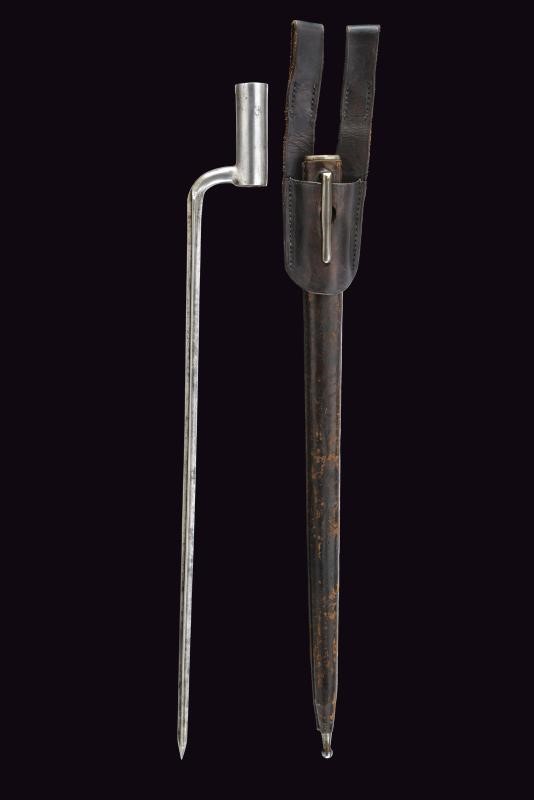 Baionetta a manicotto Modello 1838 per Fucile Augustin Modello 1842/44, Austria
