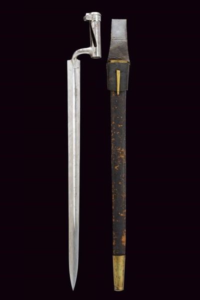 Baionetta a ghiera per Dornstutzen Lorenz, modello 1854, Austria, lunghezza 71.8 cm