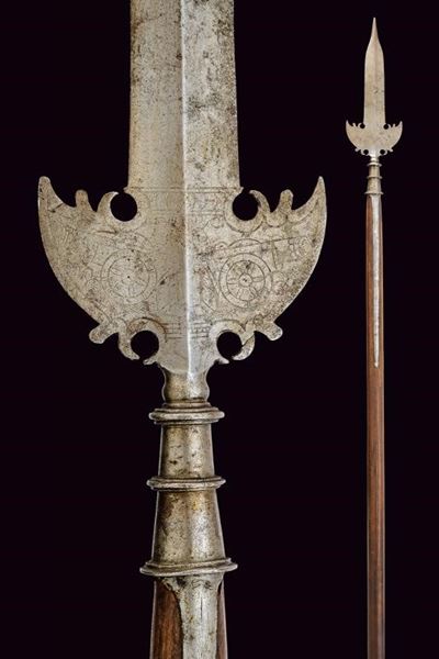 Spuntone inciso per sottufficiale d'artiglieria, Austria, lunghezza 216 cm