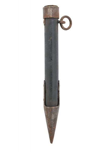 Picchetto da cavalleria austriaca, legno e ferro, altezza 38 cm