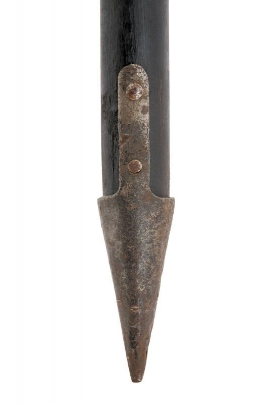 Picchetto da cavalleria austriaca, legno e ferro, altezza 38 cm