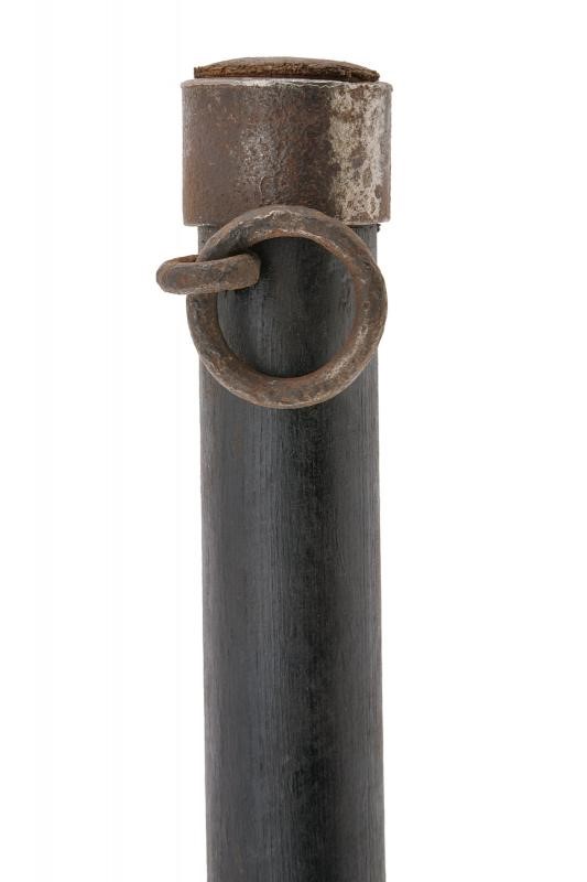 Picchetto da cavalleria austriaca, legno e ferro, altezza 38 cm