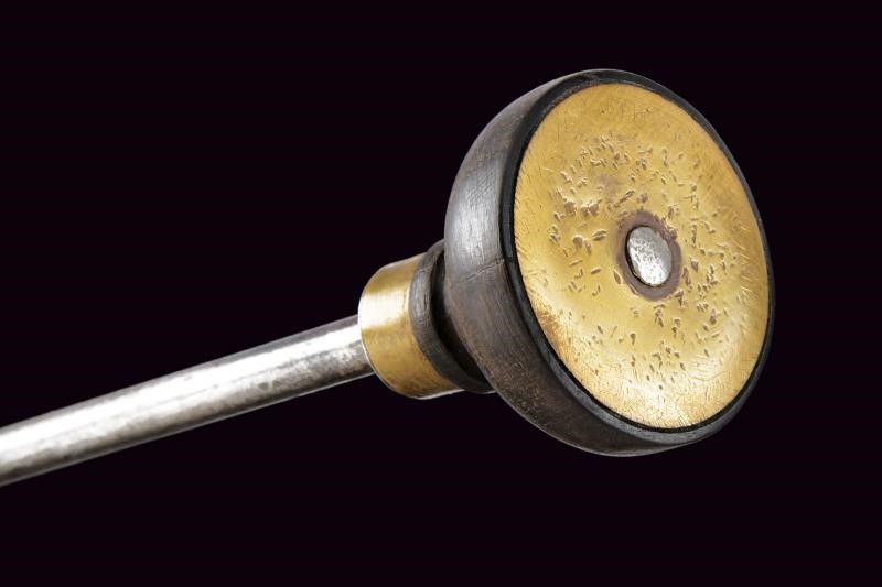 Bacchetta per Doppelstutzen, ferro e pomo in legno, lunghezza 71 cm, Austria
