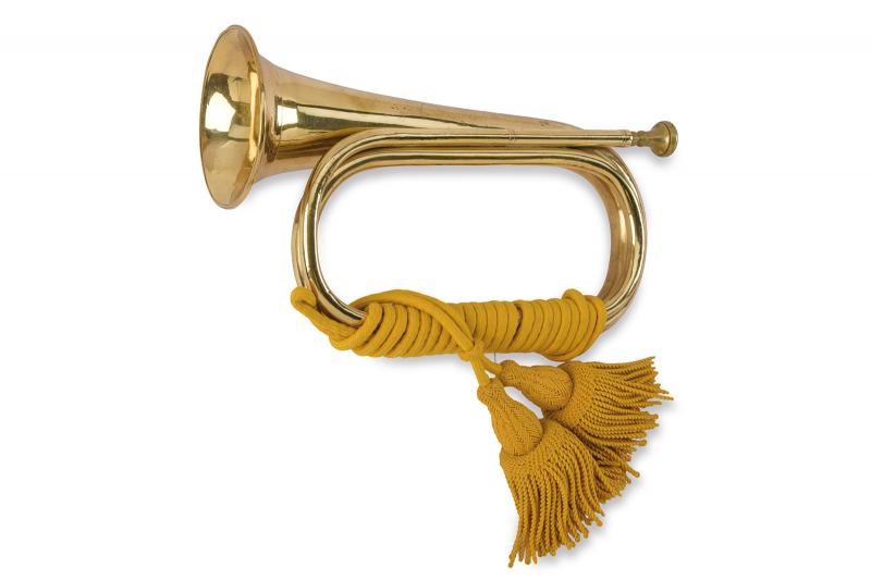 Tromba militare, ottone, Austria, altezza 35.5 cm