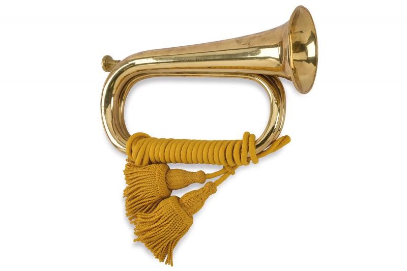 Tromba militare, ottone, Austria, altezza 35.5 cm
