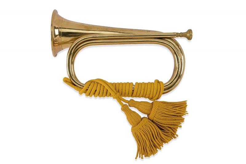 Tromba militare, ottone, Austria, altezza 35.5 cm