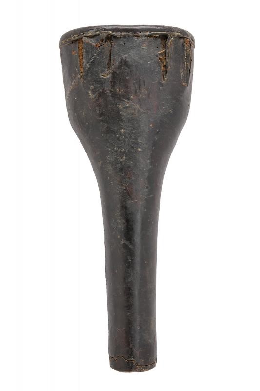 Fonda per pistola militare, legno rivestito in cuoio, altezza 37.5 cm, Austria