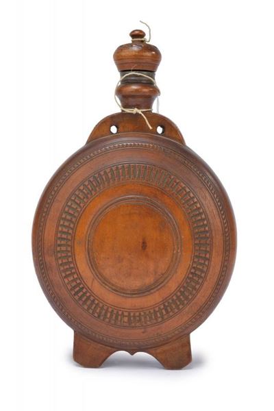 Borraccia in legno tornito, Impero austro-ungarico