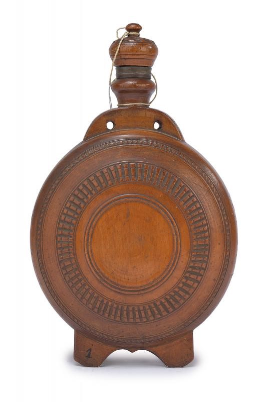 Borraccia in legno tornito, Impero austro-ungarico