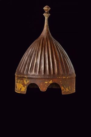 Interessante elmo a turbante nello stile del 1500