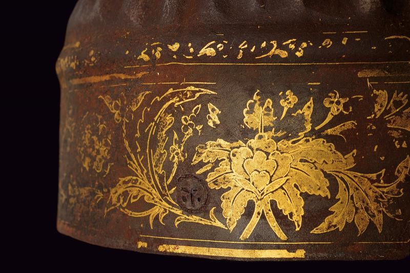 Elmo a turbante, ferro lavorato, Turchia, XVI secolo