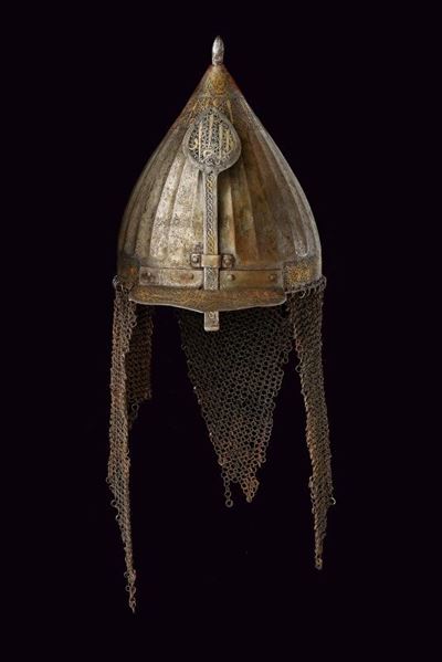 Elmo a turbante, Turchia, 1500, altezza circa 56 cm