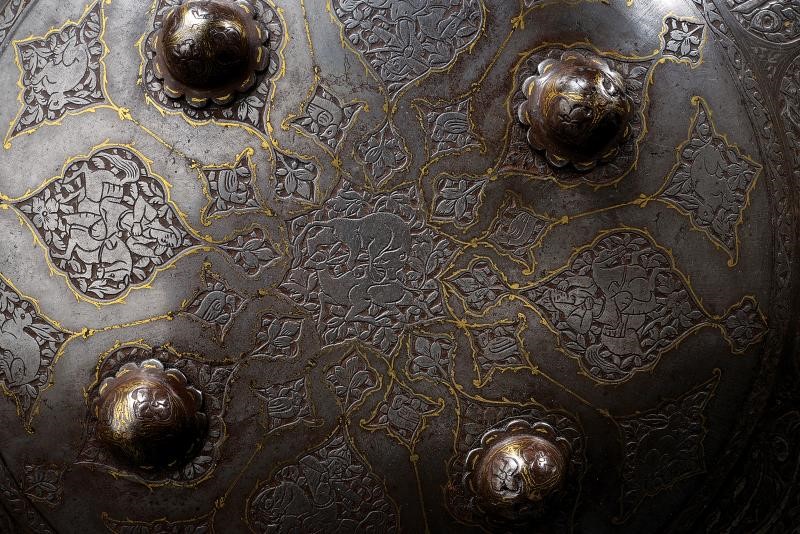 Oggetto Indopersiano, Sipar con Arcieri a Cavallo