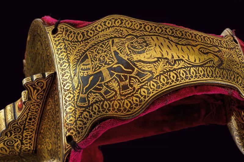Firangi, Lama ageminata in oro - India, lunghezza 113 cm