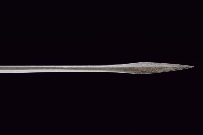 Kandshar con impugnatura in giada, India, lunghezza 39.5 cm
