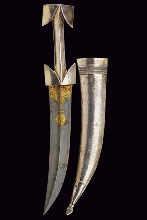 Grande Jambiya con fornimenti in argento