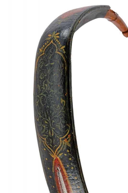 Arco dipinto a mano, tecnica India, larghezza 46 cm