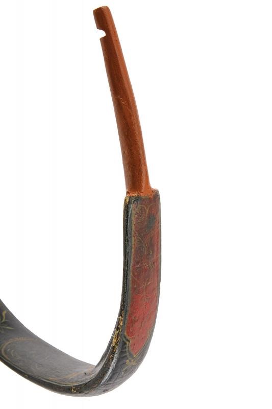 Arco dipinto a mano, tecnica India, larghezza 46 cm