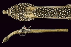 Interessante pistola a pietra focaia alla morlacca