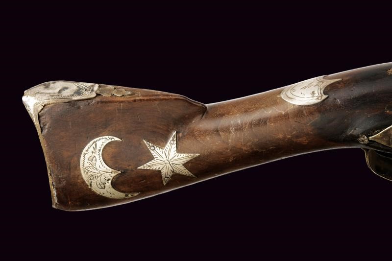 Pistola a tromboncino a pietra focaia, Turchia, lunghezza 53,8 cm