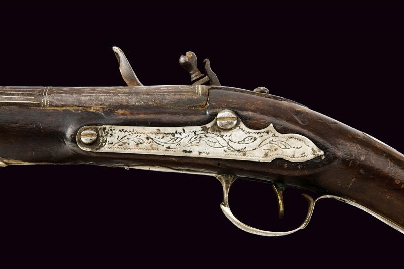 Pistola a tromboncino a pietra focaia, Turchia, lunghezza 53,8 cm