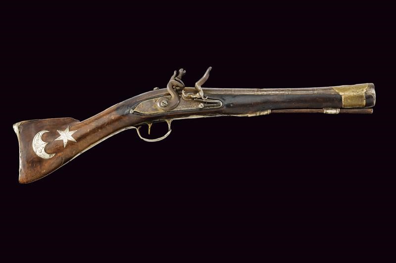 Pistola a tromboncino a pietra focaia, Turchia, lunghezza 53,8 cm