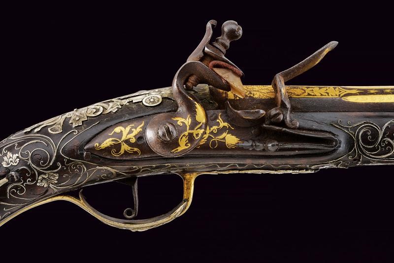 Pistole a pietra focaia, Turchia, lunghezza 50.5 cm