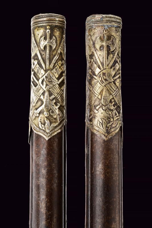 Pistole a pietra focaia, Turchia, lunghezza 50.5 cm