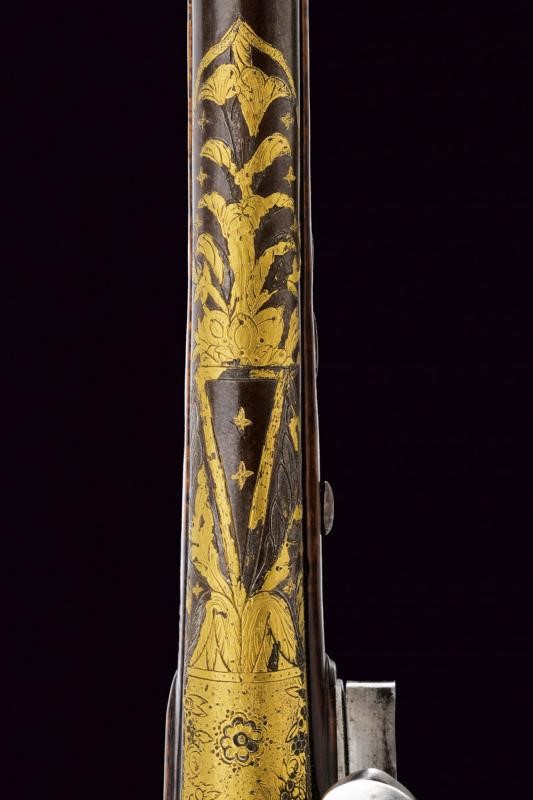 Pistole a pietra focaia, Boemia, lunghezza 45 cm, elaborate per il mercato orientale