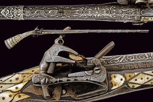 Bellissimo e raro fucile alla morlacca a pietra focaia