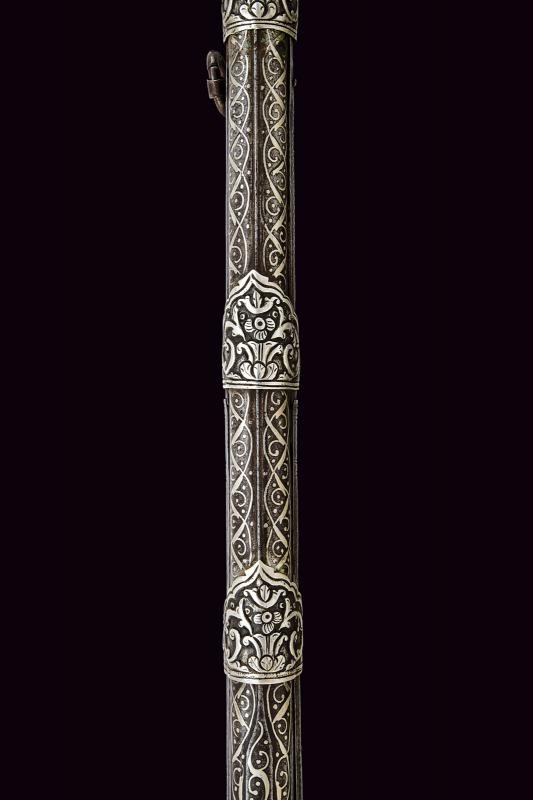 Fucile alla morlacca a pietra focaia, Balcani, lunghezza 149 cm.