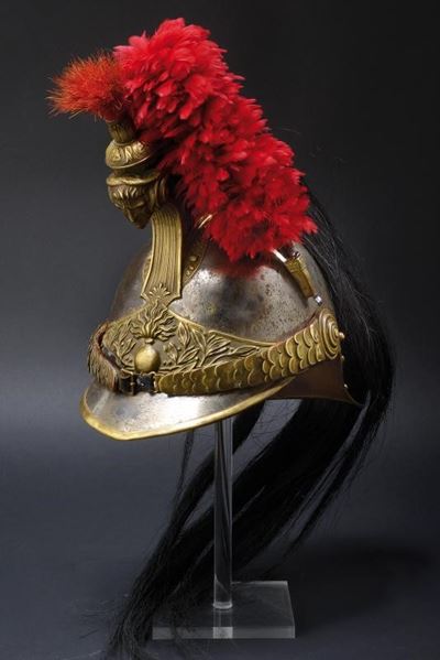 Elmo per truppa dei Corazzieri, modello 1874, Francia