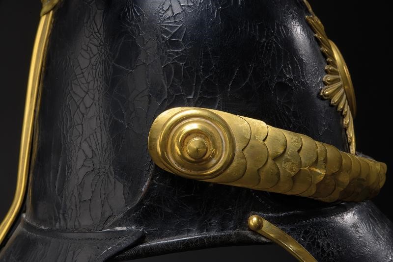 Elmo da ufficiale di fanteria di linea Mod. 1852, Ducato di Parma e Piacenza