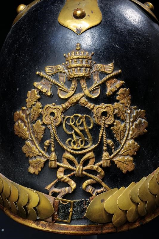 Elmo per Guardia Svizzera Pontificia, Stato Pontificio, altezza 30 cm