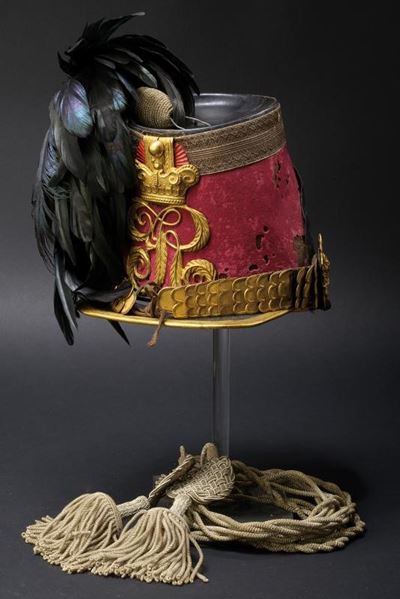 Rarissimo shako per Guardia d'Onore, Regno delle Due Sicilie